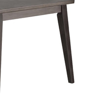 Kya 60 Inch Rectangular Dining Table, Dark Gray Top, Tapered legs, Gray - BM286291