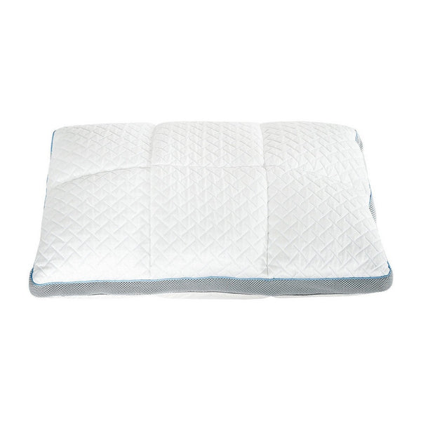 Beda 18 x 27 Queen Size Memory Foam Pillow, Fire Retardant Material, White - BM286389