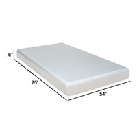 Que 6 Inch Full Size Memory Foam Mattress, Gel Infused, Fabric Upholstery - BM286438