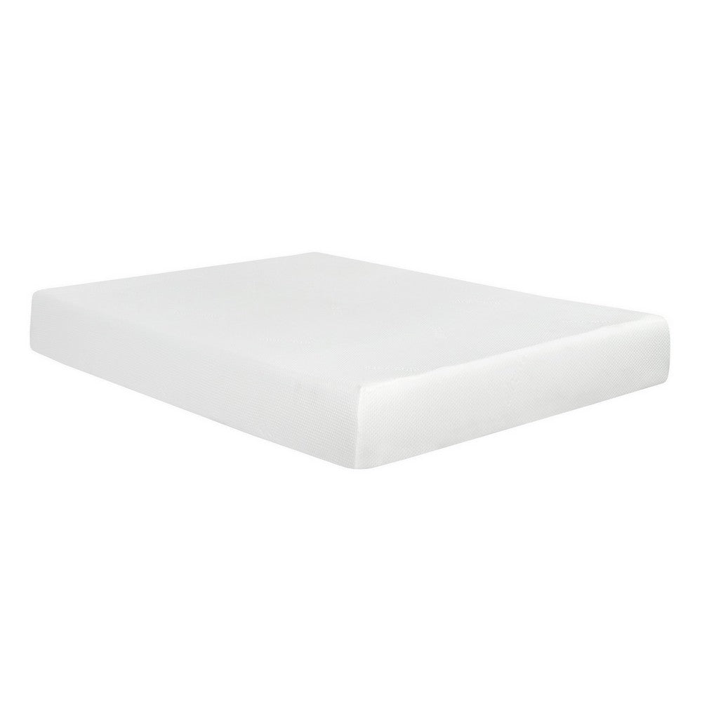 Bree 10 Inch Plush XL Twin Size Mattress with Gel Foam, Aloe Vera Infused - BM286522