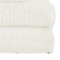 Gem 6 Piece Towel Set, Extra Soft Turkish Cotton, Absorbent Texture, White - BM287471