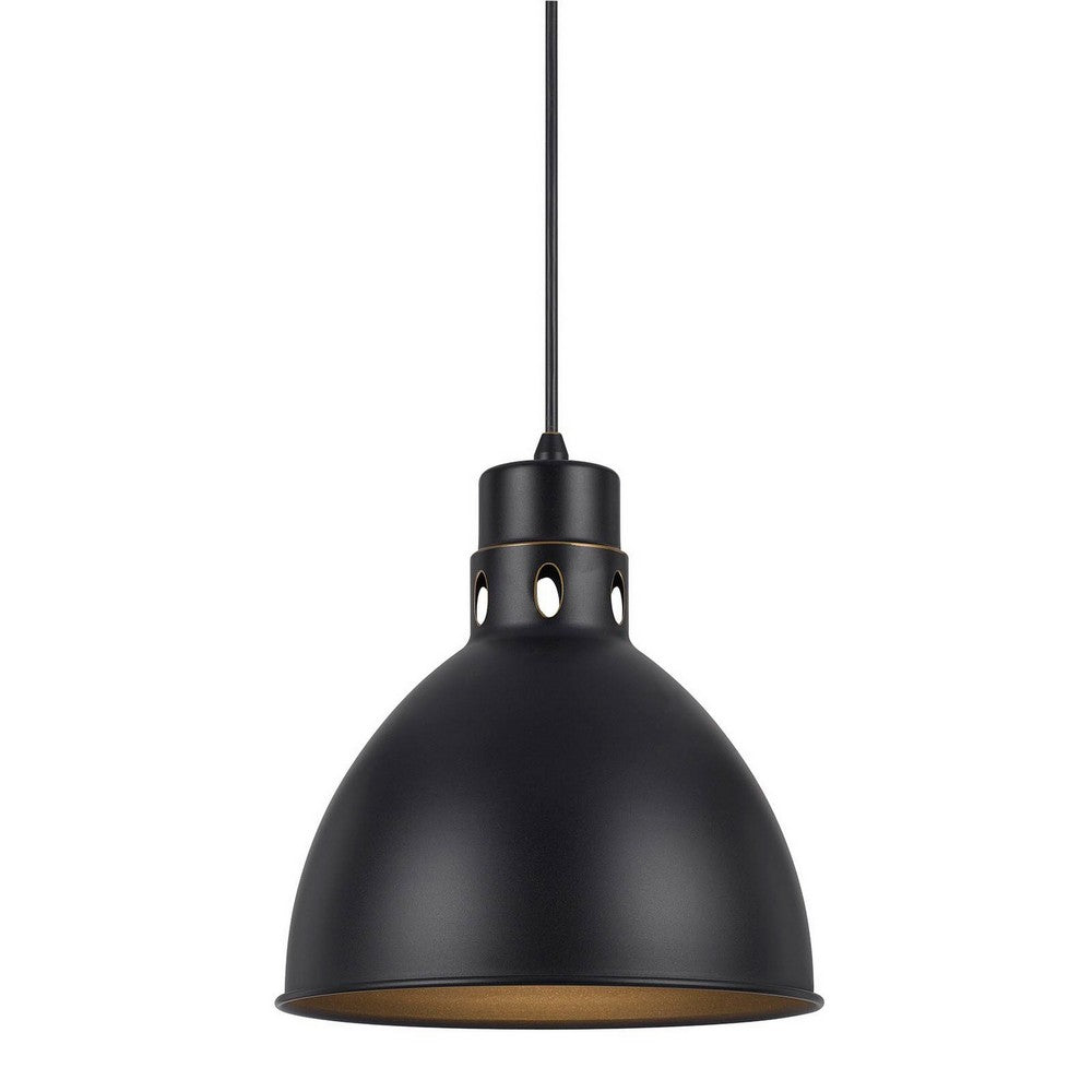 Nico 10 Inch Modern Pendent Light with Bronze Metal Shade, Clean SIlhouette - BM287704