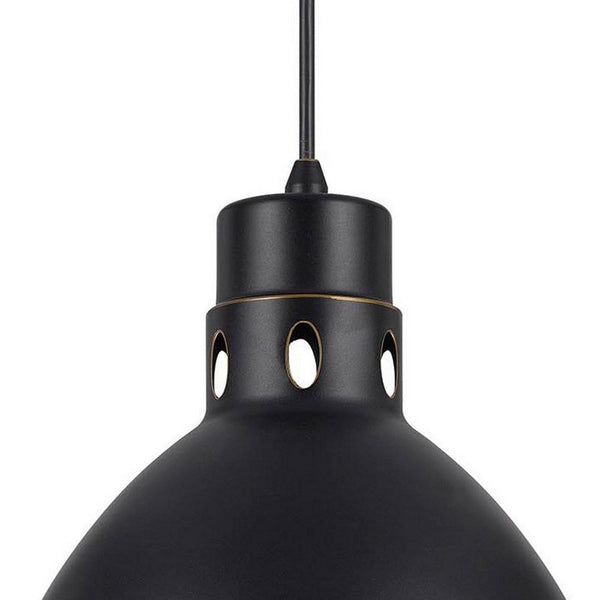 Nico 10 Inch Modern Pendent Light with Bronze Metal Shade, Clean SIlhouette - BM287704