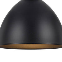 Nico 10 Inch Modern Pendent Light with Bronze Metal Shade, Clean SIlhouette - BM287704