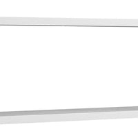 Cox 47 Inch Two Tier Wall Mounted Metal Shelf, 5 Adjustable Heights, White - BM293554