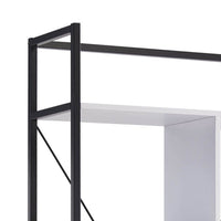Viola 71 Inch Modern Display Cabinet with 7 Shelves, Metal Frame, White - BM293572
