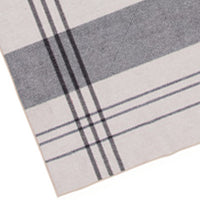 Kay 8 x 10 Area Rug, Classic Plaid Print, Soft Gray and White Polyester - BM294018