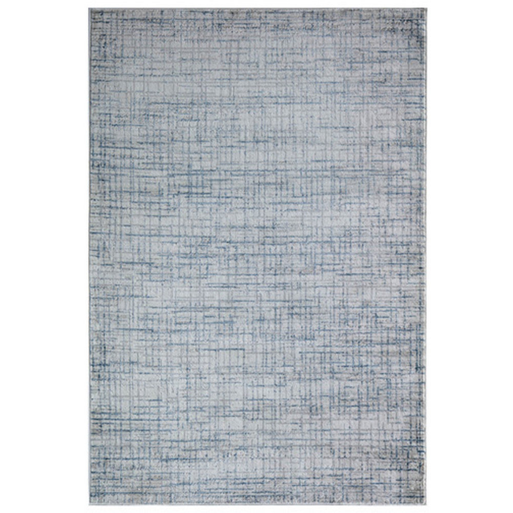 Lin 5 x 7 Area Rug, Woven Stripes and Broken Lines, Machine Woven Fabric - BM294031