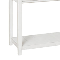 50 Inch Sofa Console Table, 3 Drawers and Open Shelf, Classic White FInish - BM294051