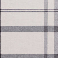 Kay 5 x 7 Area Rug, Classic Plaid Print, Soft Gray and White Polyester - BM294058