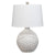 Lee 23 Inch Table Lamp, Rattan Woven, Inverted Tapered White Shade, White - BM295716