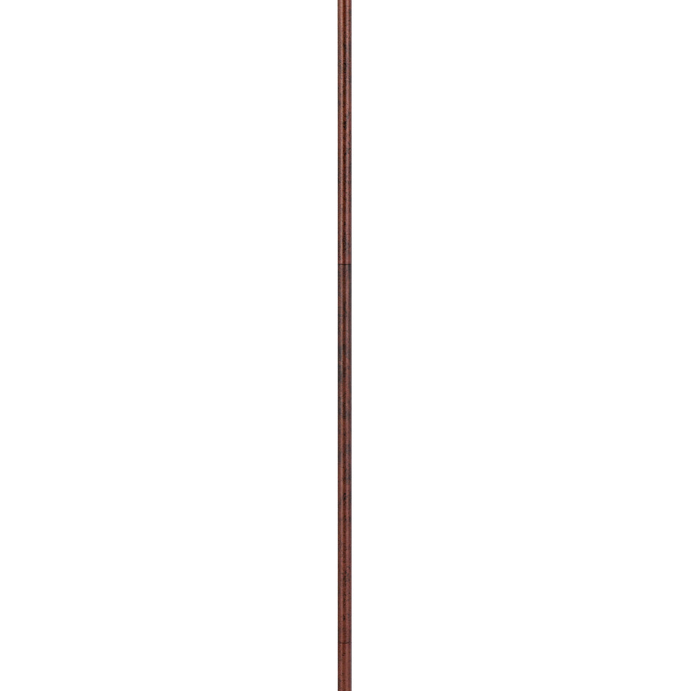 Cyan 65 Inch Modern Adjustable Arc Floor Lamp, Amber Mica Shade, Rust Metal - BM295963