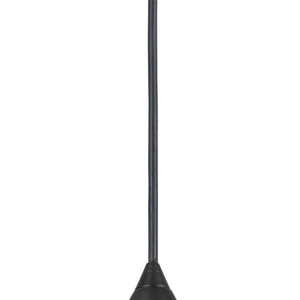 4 Inch Modern Pendant Light, Round Metal Shade, Oil Rubbed Black Bronze - BM295968