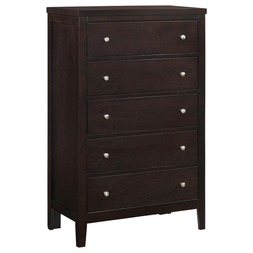 brown dresser with white knobs Diary of a Crafty Lady: Hand Painted Dresser Drawer Knobs
