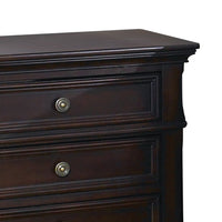 Bee 26 Inch 3 Drawer Nightstand, Felt Lined Top Drawer, Cappuccino Brown - BM296733