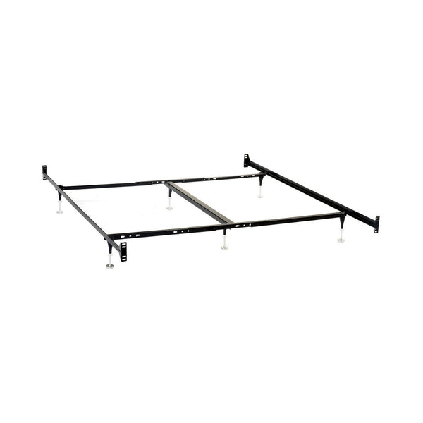 Bed Frame, Queen or King, 6 Metal Legs with Adjustable Glides, Matte Black - BM296775