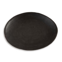 20 Inch Modern Display Bowl, Antiqued Metal Design, Warm Dark Brown Finish - BM302398