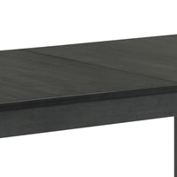 63-83 Inch Extendable Dining Table, Self Store Butterfly Leaf, Black Finish - BM302424