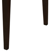 59 Inch Rectangular Dining Table, Tapered Legs, Dark Cappuccino Brown Wood - BM302437