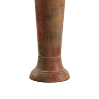Siya 62 Inch Elongated Floor Lamp, Extra Tall, Deer Carvings, Brown, Black - BM304984