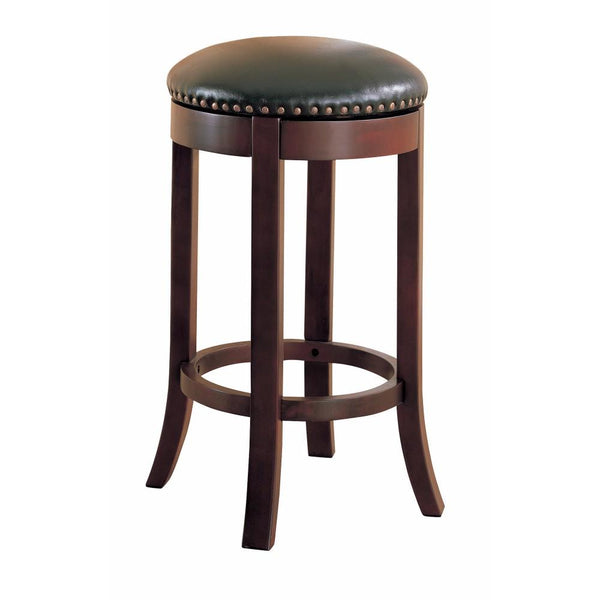 BM68988 Contemporary 29" Swivel Bar Stool with Upholstered Seat, brown ,Set of 2