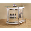 BM68992 Contemporary Bar Unit with Clear Acrylic Front , White