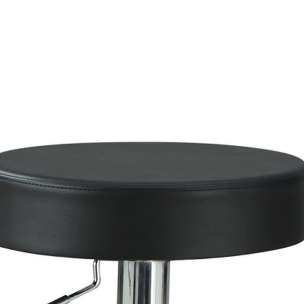 BM69050 Stylish And Elegant Backless Adjustable Bar Stool, Black
