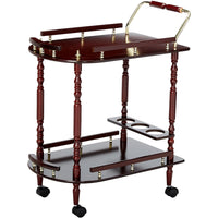 2-Tier Serving Cart, Brown- BM69285