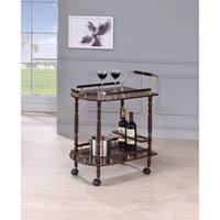 2-Tier Serving Cart, Brown- BM69285