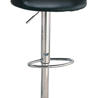 BM69362 Faux Leather Bar Stool, Black