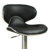 Swivel Adjustable Bar Stool, Black, Set of 2 - BM69369