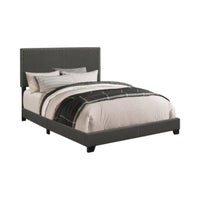 Benzara Charcoal Upholstered Eastern King Bed - BM172146