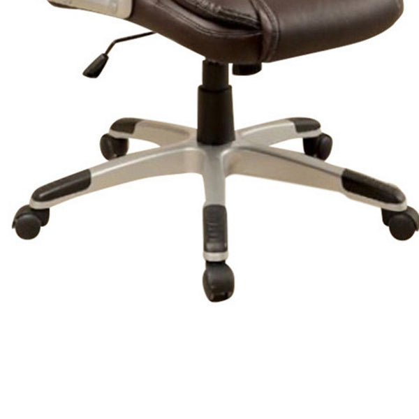 BM131837 Sibley Contemporary Office Chair, Brown Finish