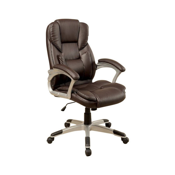 BM131837 Sibley Contemporary Office Chair, Brown Finish