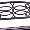 BM123010 Potter Armrests Patio Bench, Black