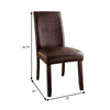 Gladstone I Contemporary Side Chair, Dark Walnut Finish, Set Of 2 - BM131338