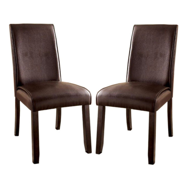 Gladstone I Contemporary Side Chair, Dark Walnut Finish, Set Of 2 - BM131338