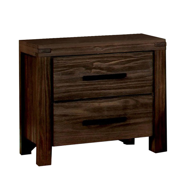 Rexburg Transitional Nightstand, Dark Gray Finish - BM123879