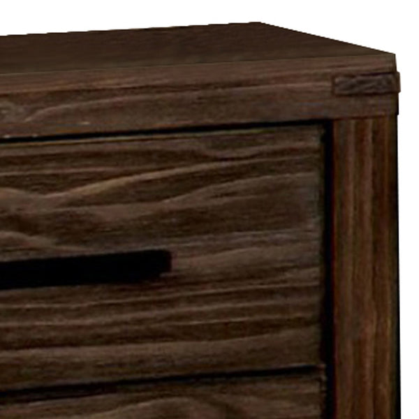 Rexburg Transitional Nightstand, Dark Gray Finish - BM123879