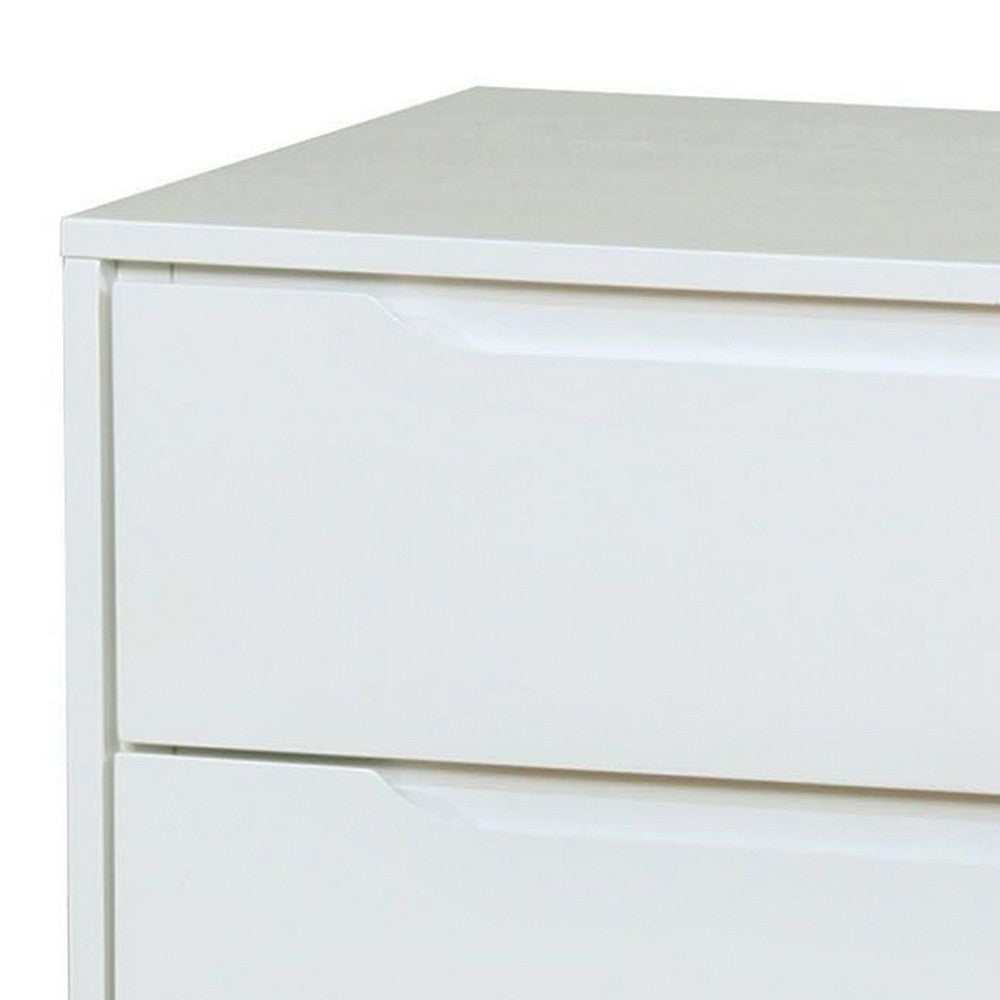 Lennart II Mid Century Modern Nightstand, White Finish - BM123114