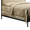 Transitional Full Size Bed with Ball Finials, Black  - BM123715