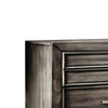 Finely Designed Wooden Night stand with drawers, gray - BM166146