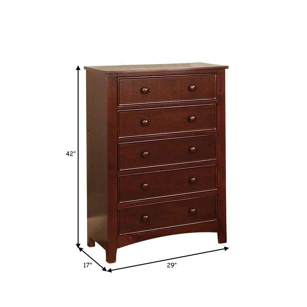 BM123258  Transitional Style Wooden Chest, Brown