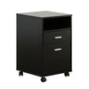 Mobile Storage File Cabinet, Dark Brown - BM148739