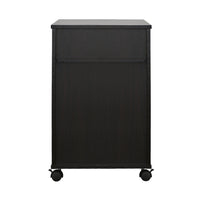 Mobile Storage File Cabinet, Dark Brown - BM148739
