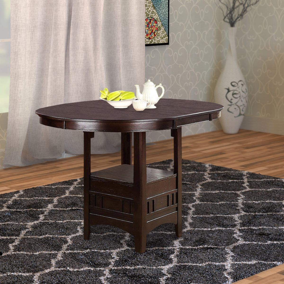 Wooden Counter Height Table, Brown - BM171297