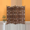 Handcrafted Wooden 4 Panel Room Divider Screen With Tiny Bells - Reversible - UPT-176787