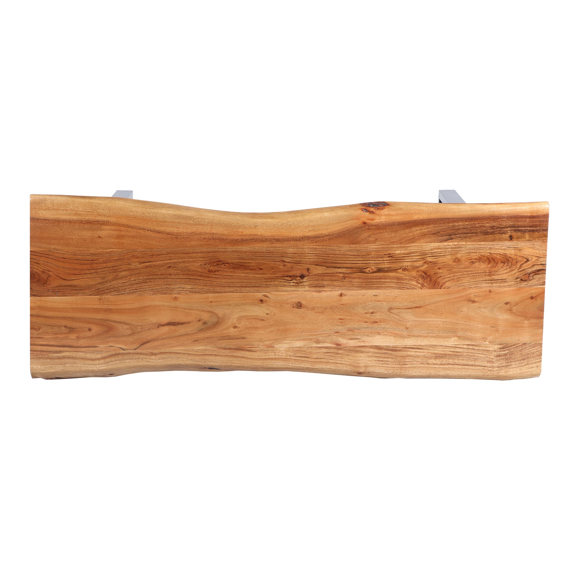 The Urban Port Industrial Wooden Live Edge Desk with Metal