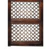 Decorative Mango Wood Wall Panel with See Through Circular Pattern, Brown - UPT-200172