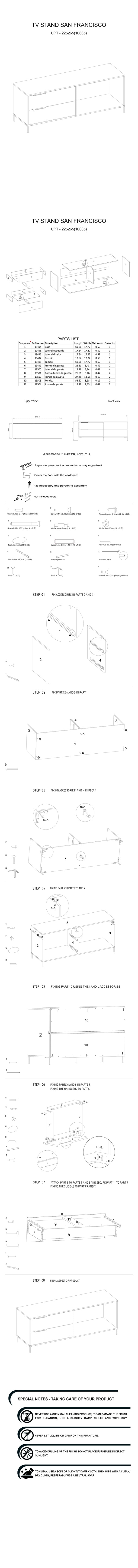 60 Inch Wood and Metal Entertainment TV Stand with 2 Drawers, Brown and Black - UPT-225265